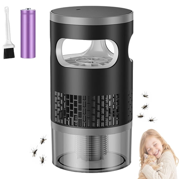 Ultra-Quiet Bionic Suction Mosquito Trap, 365nm Ambient Light Attraction with Silent Air Circulation, Enclosed Collection Bin—removable and Easy to Clean, Compact and Portable, Ideal for Indoor