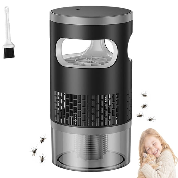 Ultra-Quiet Bionic Suction Mosquito Trap, 365nm Ambient Light Attraction with Silent Air Circulation, Enclosed Collection Bin—removable and Easy to Clean, Compact and Portable, Ideal for Indoor