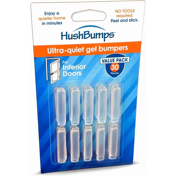 Ultra-Quiet, Energy Absorbing Compound Bumpers for Interior Doors  30 Pieces - Multi-Compound Polyurethane Absorbs Shock & Dampens Sound  Reduces Closing Noise and Vibration