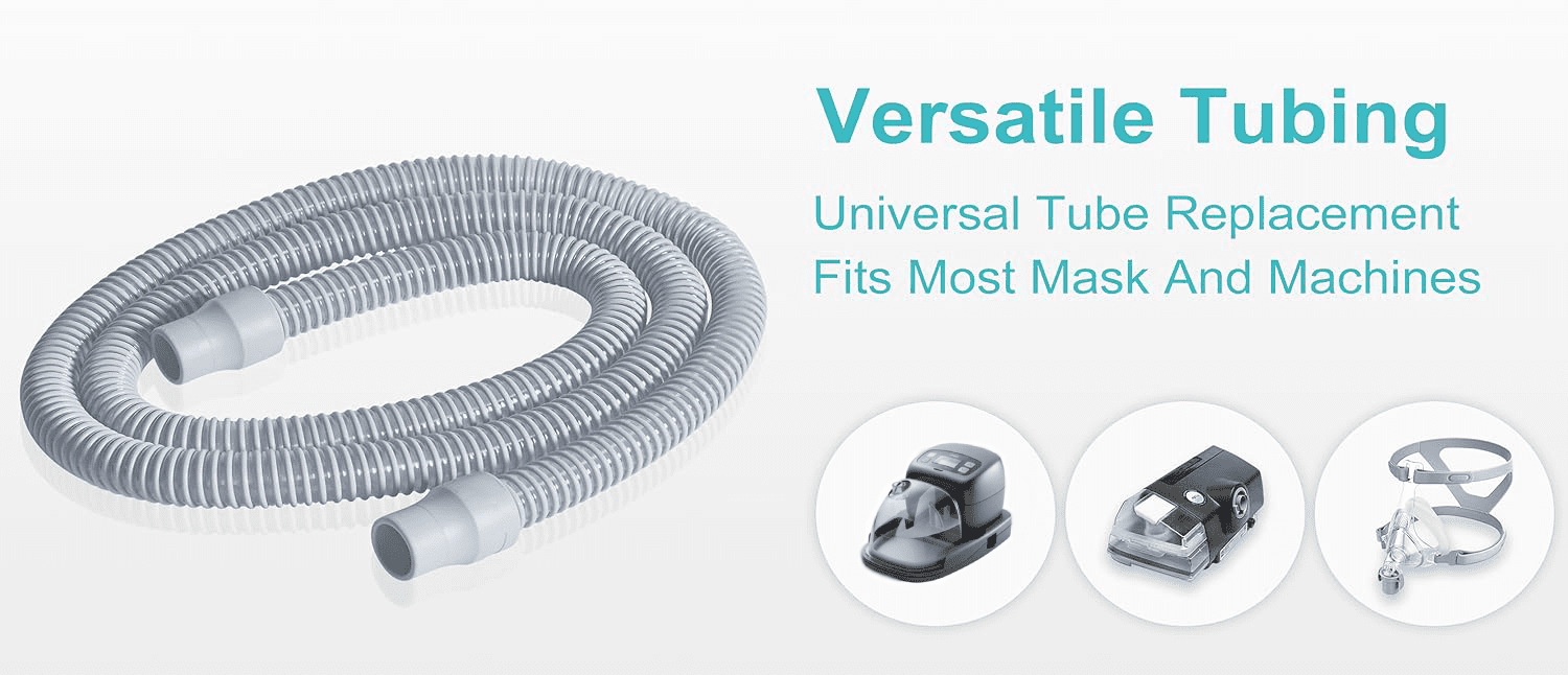 3B MEDICAL Ultra-Quiet Performance CPAP Hose (Fits all CPAP Machines and CPAP masks, 6 feet)