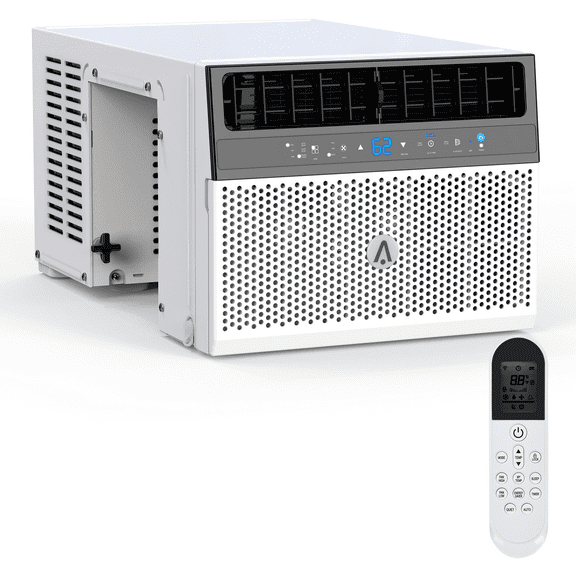 Ultra Quiet U-Shaped Window Air Conditioner 6000 BTU Energy Efficient WiFi Control 6 Modes, 3-in-1 Operation, 3 Fan Speeds, Full Window View, Cools Up to 350 Sq.Ft – Bedroom Office – With WiFi