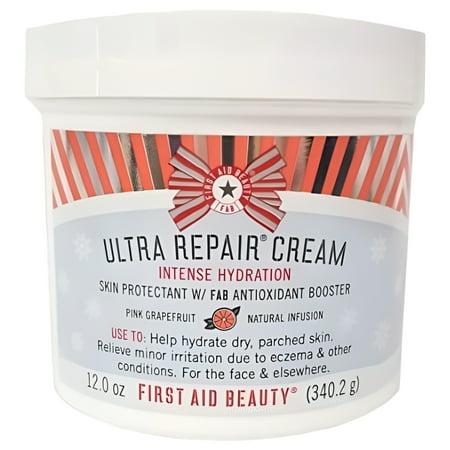 First Aid Beauty - Ultra Repair Cream Intense Hydration - Skin Protectant Colloidal Oatmeal - Pink Grapefruit - 12 oz