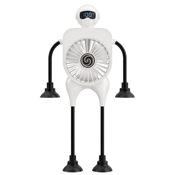 Ultra Robot Multi-Function Fan, 3 Speeds USB Powered Fan with ABS Shell, 36dB Low Noise Portable Fanfor Office Gift
