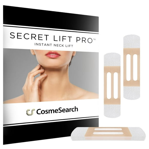 Ultra Secret Lift Pro - Instant Neck Lift Tapes Pre-Assembled w/Bands for Firmer Skin by CosmeSearch