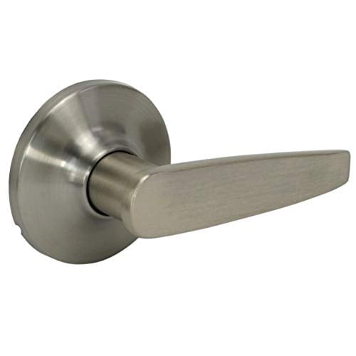 Ultra Security 82431 Passage Door Lockset, Wynnewood II Straight Lever Knob, Satin Nickel