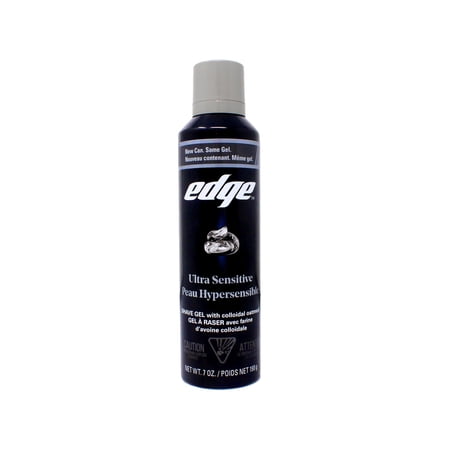 Ultra Sensitive Shave Gel Men Shave Gel by Edge, 7 Ounce