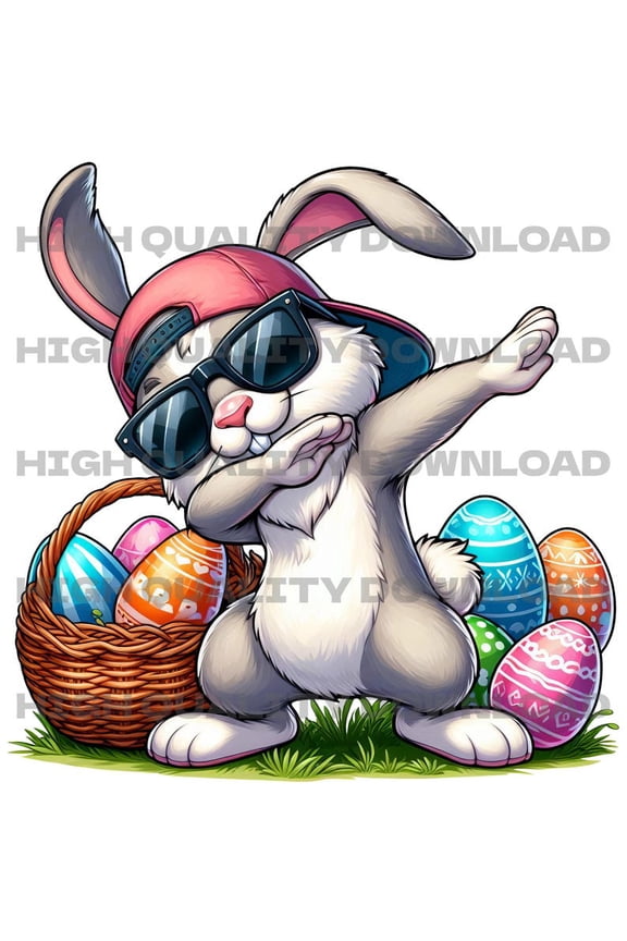 Ultra-Sharp Digital Printed Easter Bunny Sublimation Rabbit DTF Design Toddler and Kids Festive Graphic Comfort Colors Unisex Cotton T-Shirt, Sizes S-5XL