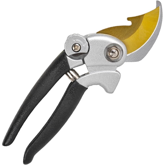 Ultra Sharp Germany Titanium Steel Pruning Shears - Cuts 3X Easier, Weak Hand Arthritis Snips, Rust-Resistant, Effortlessly 1-Inch Cut Capacity Garden Scissors, Ergonomic Handle (gt-o3, 1)