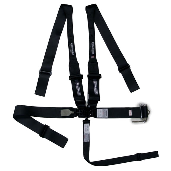Ultra Shield 22051H 5 Point Harness W/ Ratcheting Lap, Black