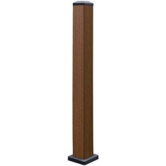 Ultra Shield 3.7 in. x 3.7 in. x 3.5 ft. Brazilian Ipe Composite Hemispheres 3.5 ft. Post Kit$$Tools & Hardware Other