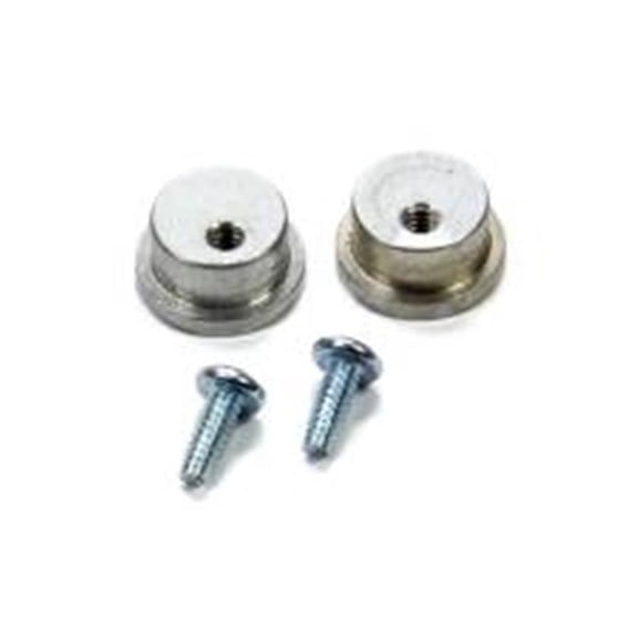 Ultra Shield Hardware Helmet Tear Off Post Aluminum Buttons, Natural - Set of 2