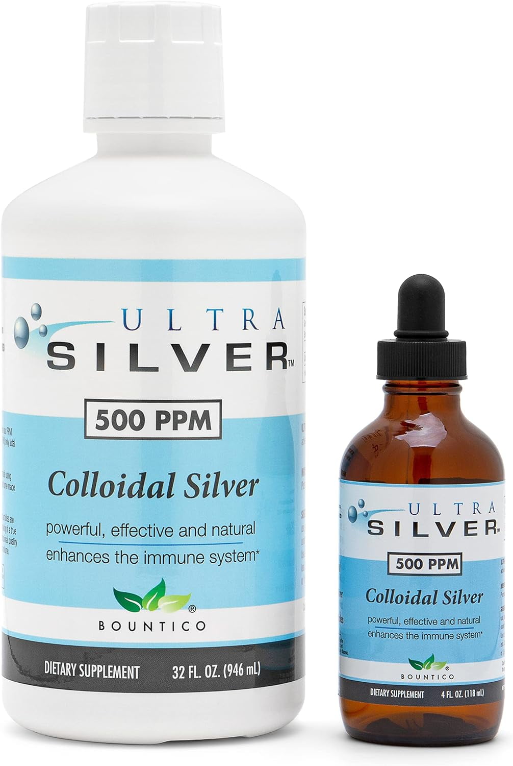 Ultra Silver® Colloidal Silver | 500 PPM 32 Oz (946mL) | Mineral ...