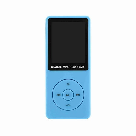 Ultra Slim 1.8-inch TFT Digital MP4 Player, Portable Music and Video Entertainment Device, Blue
