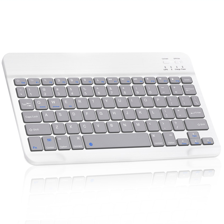 Ultra-Slim Bluetooth rechargeable Keyboard for Lenovo Tab M8 (HD) and all  Bluetooth Enabled iPads, iPhones, Android Tablets, Smartphones, Windows pc  -