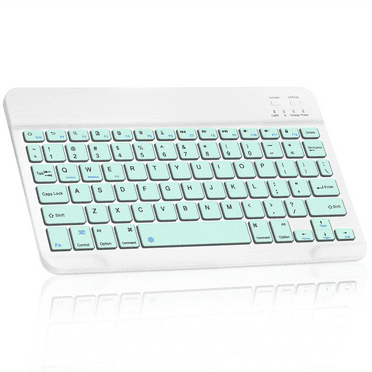 Ultra-Slim Bluetooth rechargeable Keyboard for X10 Max 5G and all Bluetooth Enabled iPads, iPhones, Android Tablets, Smartphones, Windows pc - Teal