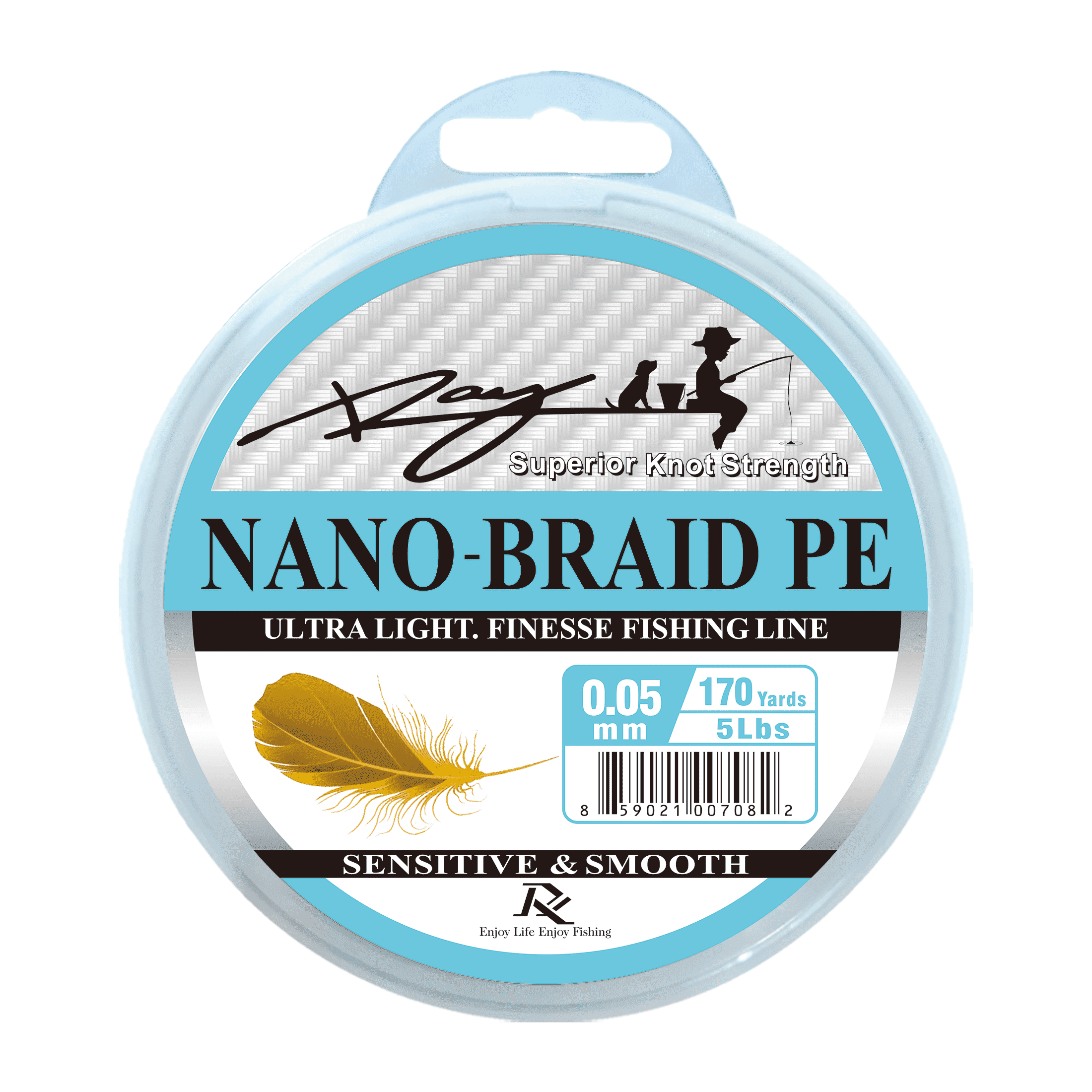 nano braided fishing line Ultra Slim Braided PE Fishing Line, Strong Knot Strength, Deign for Ultra  Light Freshwater Fishing, Come with 3lb Test or 5lb Test, 170Yds Each Spool