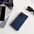 thumbnail image 1 of Ultra Slim Carbon Fiber Texture Back Case for iPhone 12 Pro Max, Plain Anti-falling Drop Protective Shockproof Durable Support Wireless Charging Cover Designed for iPhone 12 Pro Max, Darkblue, 1 of 9