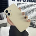 thumbnail image 1 of Ultra Slim Case for Apple iPhone 16 Plus, Thin Soft TPU Matte Back Cover Anti-Scratch Bumper Rugged Minimalist Translucent Phone Case for iPhone 16 Plus, Gold, 1 of 9