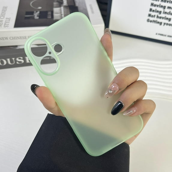 Ultra Slim Case for Apple iPhone 16 Plus, Thin Soft TPU Matte Back Cover Anti-Scratch Bumper Rugged Minimalist Translucent Phone Case for iPhone 16 Plus, Mint