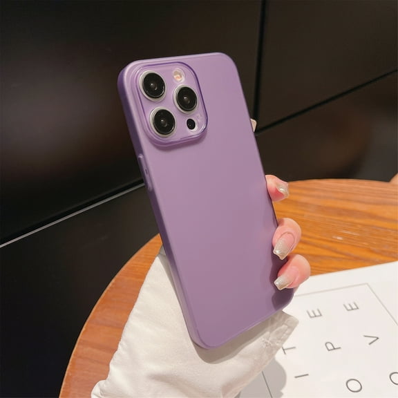 Ultra Slim Case for Apple iPhone 16 Pro, Thin Soft TPU Matte Back Cover Anti-Scratch Bumper Rugged Minimalist Translucent Phone Case for iPhone 16 Pro, Darkpurple