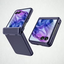 Ultra-Slim Case for Motorola Razr 60/Razr 2025 Case with Hinge Protection & Screen Protector, [Wireless Charging] Shockproof Matte Finish Hard Phone Case Full Cover for Motorola Razr 60/Razr 2025,Blue