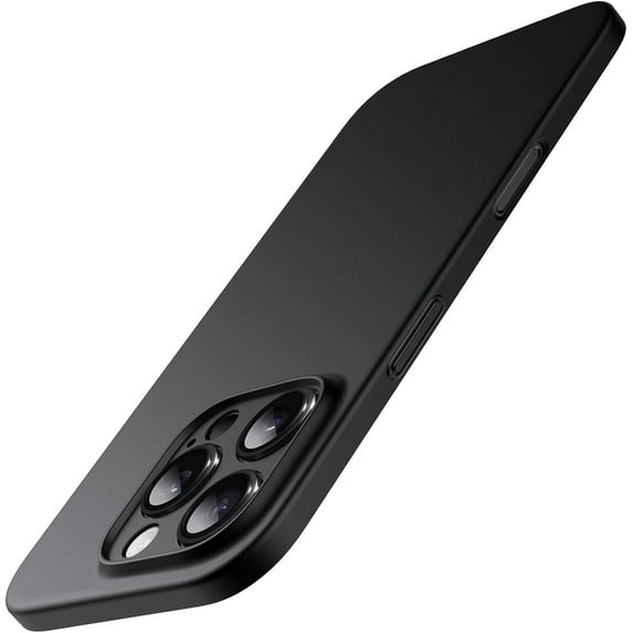 Ultra Slim Case for iPhone 16 Pro Max 6.9 Inch, Camera Lens Full Protection, Lightweight Matte Finish PP Hard Minimalist Cover (Black)