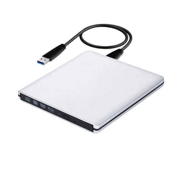 Ultra Slim External 4K Blu-Ray Drive - USB3.0 3D Blu-Ray Burner Writer Reader CD/DVD Player