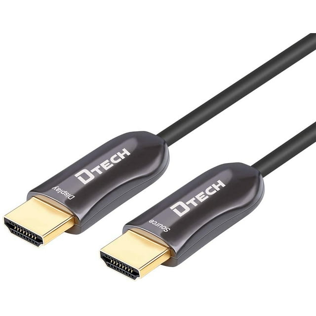 Ultra Slim Extra Long Fiber Optic HDMI 2.0 Cable 100 Feet Supports 4K