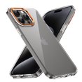thumbnail image 1 of Ultra Slim Fit Phone Case for Apple iPhone 14 Pro, Crystal Clear Back Cover Anti-Scratch Shockproof Bumper Not-Yellowing Drop Protective Lightweight Case Cover for Women Men, Orange, 1 of 6