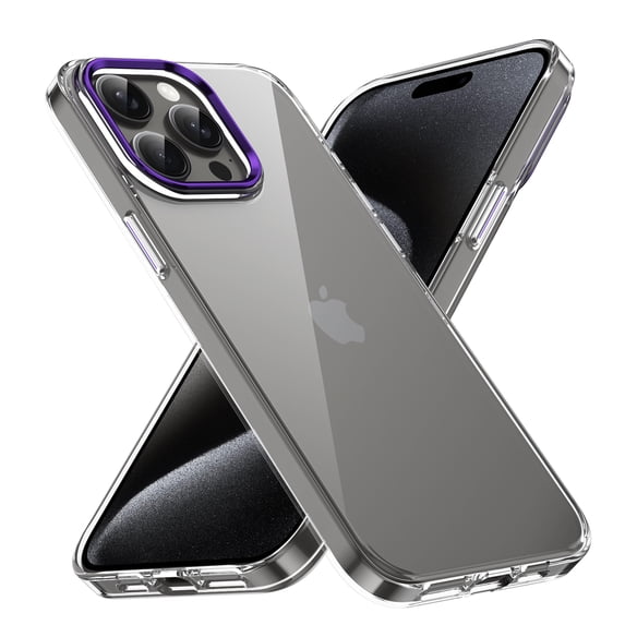 Ultra Slim Fit Phone Case for Apple iPhone 14 Pro, Crystal Clear Back Cover Anti-Scratch Shockproof Bumper Not-Yellowing Drop Protective Lightweight Case Cover for Women Men, Purple