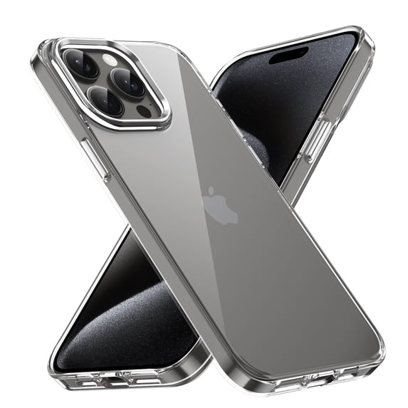 Ultra Slim Fit Phone Case for Apple iPhone 16 Pro, Crystal Clear Back Cover Anti-Scratch Shockproof Bumper Not-Yellowing Drop Protective Lightweight Case Cover for Women Men, Silver
