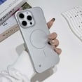 thumbnail image 1 of Ultra Slim Frameless Magnetic Phone Case For iPhone 13 Pro Max,Compatible with MagSafe,Matte PC Shockproof Rugged Anti-fall Ultra Thin Fit Minimalist Design Phone Case Cover,Silver, 1 of 7