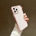 thumbnail image 1 of Ultra Slim Frosted Back Case Designed for iPhone 13, Luxury Matte Hard PC Shockproof Drop Protective Anti-fingerprint Camera Frame Protection Case Cover for iPhone 13, Pink, 1 of 9