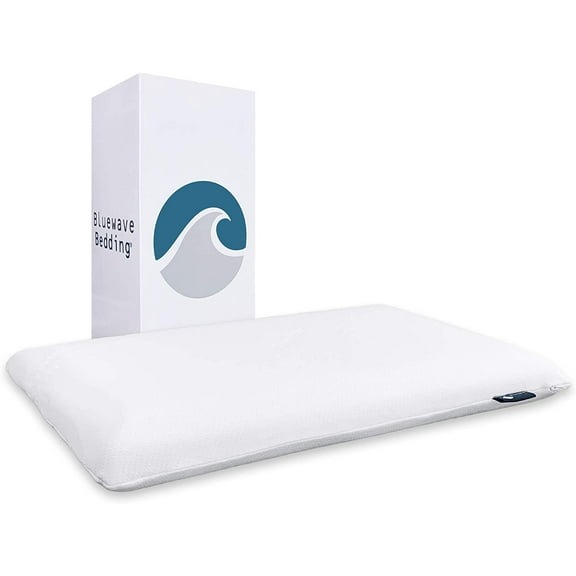Ultra Slim Gel Memory Foam Pillow for Stomach and Back Sleepers - Thin, Flat Design for Cervical Neck Alignment and Deeper Sleep (2.75-Inches Height, Standard Size)