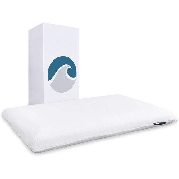 Ultra Slim Gel Memory Pillow for and Sleepers - Thin, Flat Design for Alignment and Deeper Sleep (2.75-Inches Height, Standard Size)