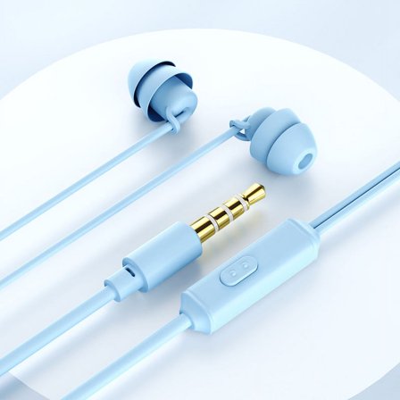 Ultra-Slim In-Ear Sleep Buds with HD Sound & Dual Noise Blocking, Wired Earbuds with Microphone, HiFi Stereo, Noise-Cancelling Mic