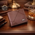 thumbnail image 1 of Ultra Slim Leather Wallet for Men with RFID Protection, Minimalist Bifold Design with Multiple Card Slots, Compact and Functional Money Holder, 1 of 6