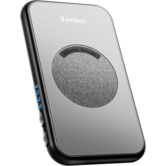 Ultra-Slim Mouse Jiggler,100% Undetectable Mouse Mover Jiggler Device Shaker with Adjustable Spinning Time,Random Movement,Gifts for Keeping PC/Laptop Active & Secure to Improve Work Efficiency