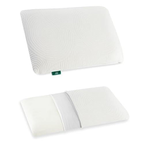 Ultra Slim Pillow, Memory Foam Pillow For Sleeping, White - King Size - 1.5 Inch | Ultra Thin Pillow For Neck Pain Relief | Thin Cervical Pillow For Neck Support, Washable Cover - Pack Of 1
