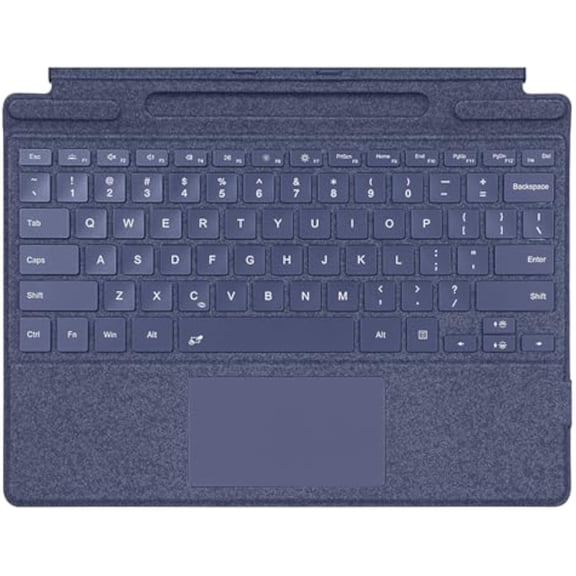 Ultra-Slim Portable Wireless Bluetooth Type Cover Keyboard with Multi-Touch Trackpad & 7 Adjustable Backlight Colors for Microsoft Surface Go / Go 2 / Go 3 / Go 4 Protective Keyboard Case,Blue