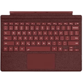 Ultra-Slim Portable Wireless Bluetooth Type Cover Keyboard with Multi-Touch Trackpad & 7 Adjustable Backlight Colors for Microsoft Surface Go / Go 2 / Go 3 / Go 4 Protective Keyboard Case,Wine Red