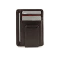 thumbnail image 1 of Ultra Slim RFID Leather Magnetic Money Clip with Card Case (Brown), 1 of 2