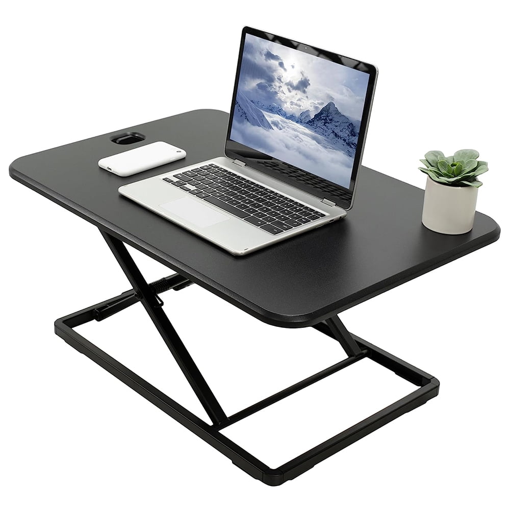 Ultra-Slim Single Top Standing Desk Riser for Monitor or Laptop Compact ...