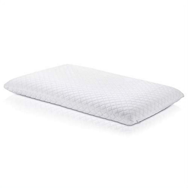 Ultra Slim Sleeper Memory Foam Pillow Extra Low Profile, Cotton Cover, Only 3 Inches Thick
