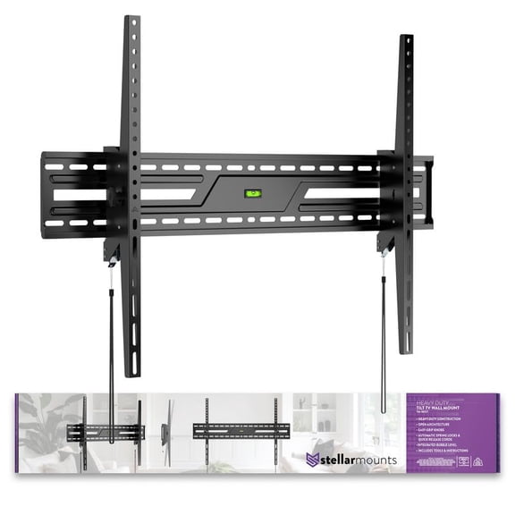 Ultra Slim Tilt TV Wall Mount Bracket for Q Class 4K UHD HDR QLED Google T75Q51K 75Inch - Low Profile, 10 Tilt Angle, Industrial Grade 165lbs, Easy Install