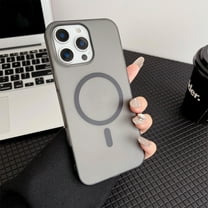 Ultra Slim Translucent Frosted Case for iPhone 16 Pro, Luxury Lightweight Shockproof Anti-Scratch Protective Anti-Fingerprint Cover, Compatible with MagSafe, for iPhone 16 Pro, Black