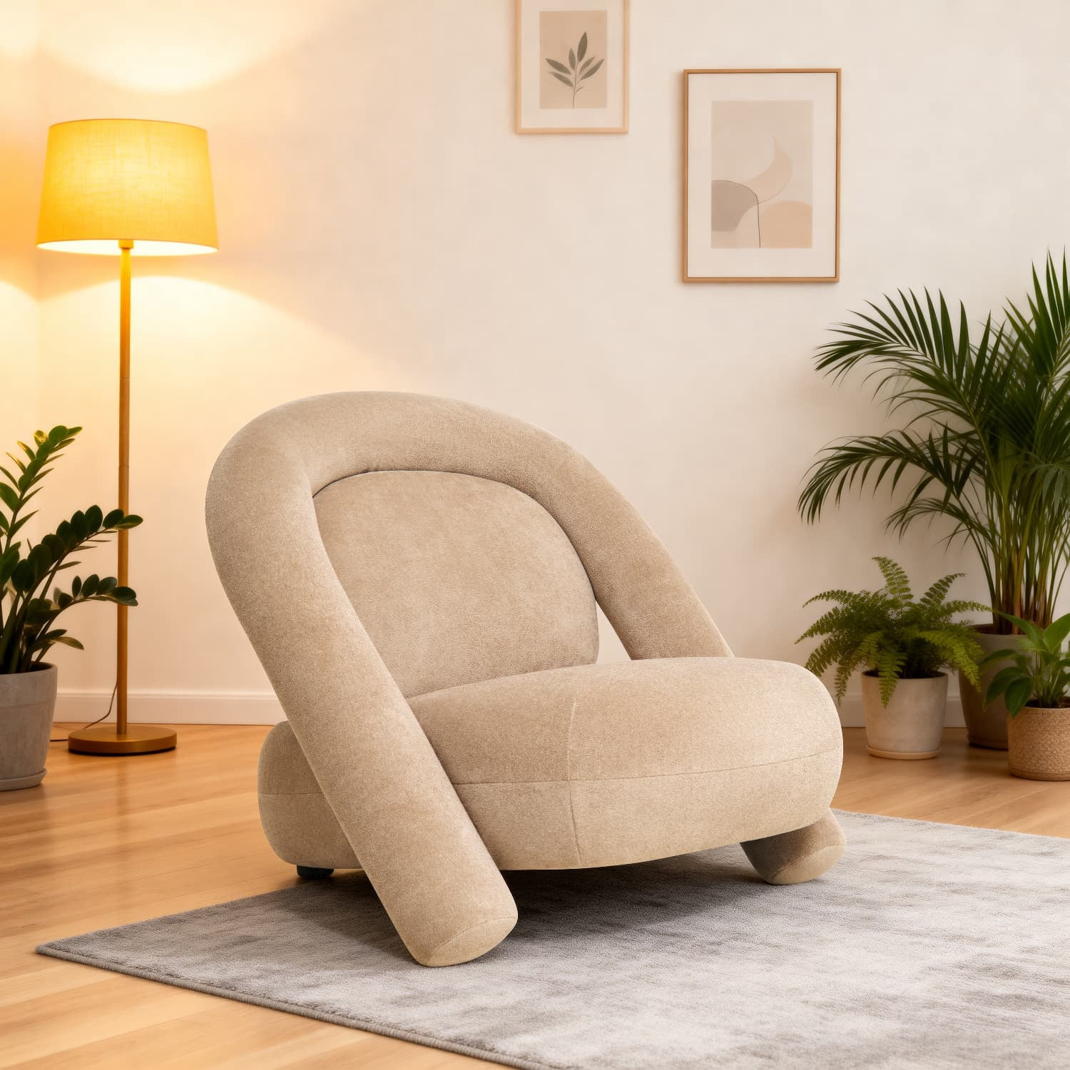 Ultra-Slim Velvet Armless Sofa 32 Inch Width High-Resilience Foam for Living Room Bedroom Small Space