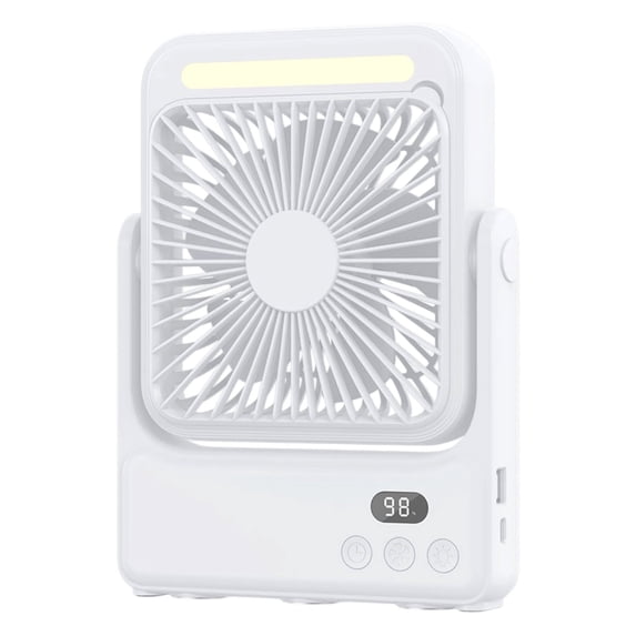 Ultra Slim Wall Mounted Desktop Fan,USB Rechargeable Bladeless Circulating Fan,Wireless Portable Cooling Fan for Office Home Camping Car Travel