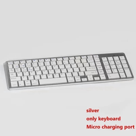 Ultra Slim Wireless Bluetooth Keyboard and Mouse Set Compatible for Mac OS/iOS/iPad OS Rechargeable Keyboard for MacBook