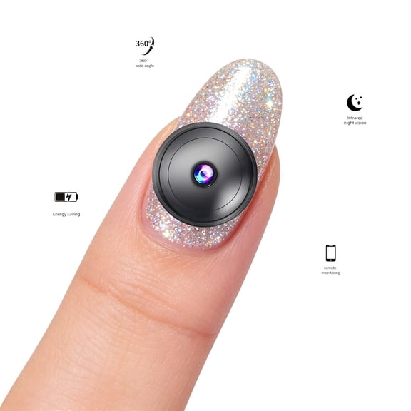Ultra Small 4K WiFi Home Surveillance Camera, Low Power Stable Signal, Noise Reduction Mic & Night Vision, Real-Time Remote View for Empty House Travel Business Trip Household Safety